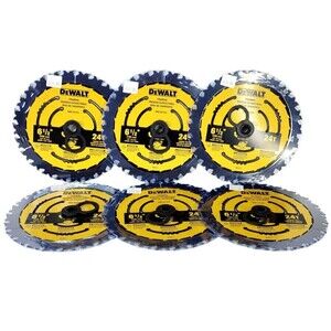 DeWalt Lot of 6-6.5" 24T Carbide Teeth Circular Saw Blade NEW